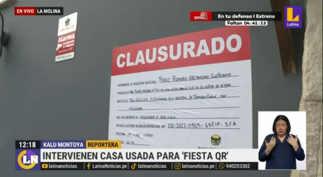 La Molina: multan a dueño de casa usada para fiesta clandestina QR