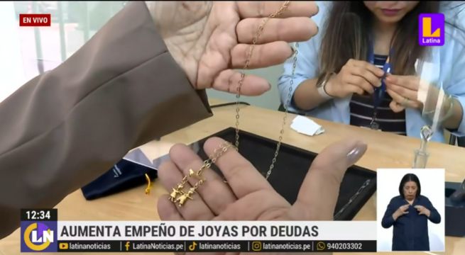 Empeños de joyas se incrementó en un 22%, según Caja Metropolitana 