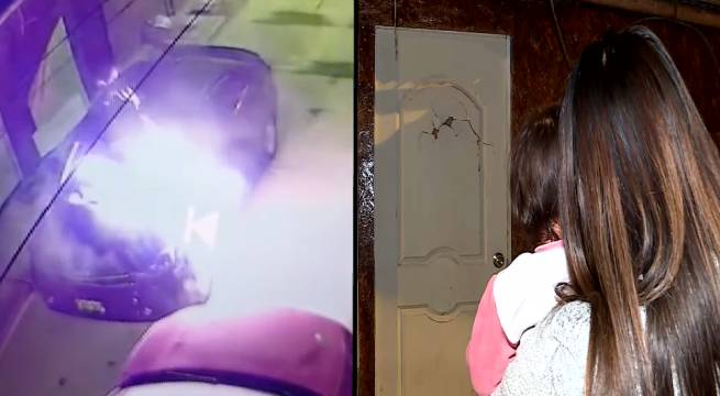 Villa El Salvador: sujeto amenaza con bomba molotov a su expareja | VIDEO
