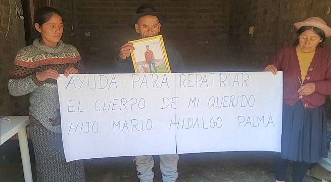 Para poder repatriar sus restos: familia de Mario Hidalgo pide ayuda