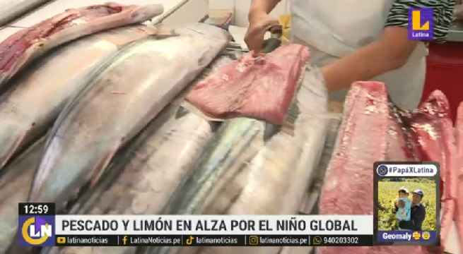 Pescado y limón subirán de precio por el fenómeno El Niño Global
