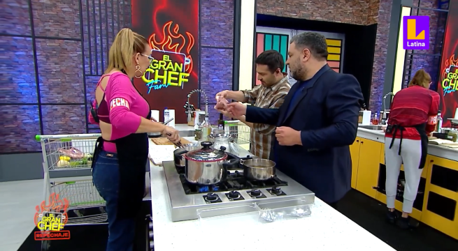 Estaba cocinando otra carne: Susan León recibió ayuda de Giacomo Bocchio para plato final de El Gran Chef Famosos