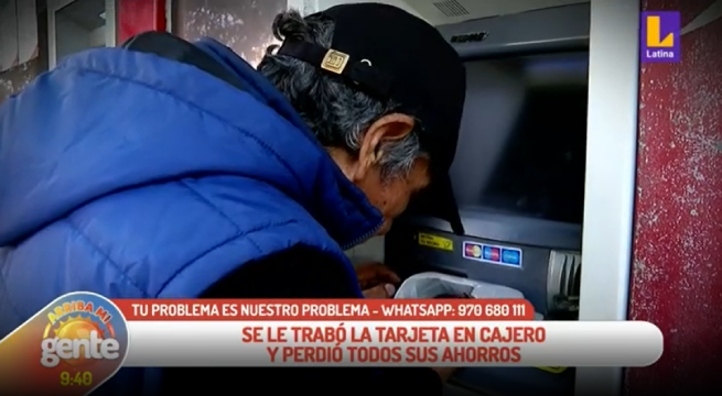 Anciano pierde ahorros por culpa de cajero y banco se desentiende: “Ese dinero es producto de mi esfuerzo”