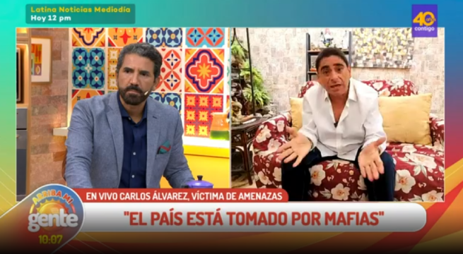 Carlos Álvarez víctima de amenazas: “Tenemos que unirnos como peruanos para vencer a la delincuencia”