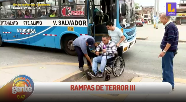 Rampas de terror: Personas con discapacidad sufren para transitar por las calles de Villa El Salvador