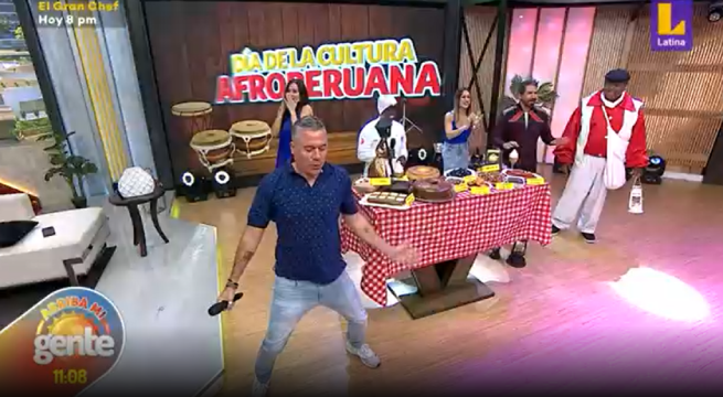 Mathías Brivio sacó los pasos prohibidos: conductor regresó a Arriba Mi Gente para bailar música afroperuana