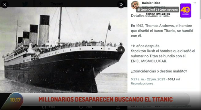 Millonarios desaparecieron buscando el Titanic: ¿Qué se sabe de las personas que viajaban en el submarino?