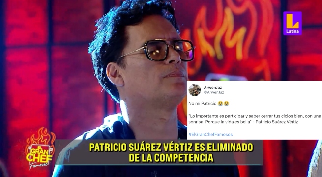 El Gran Chef Famosos: Twitter lamenta la eliminación de Patricio Suárez Vértiz