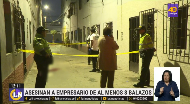La Victoria: sicarios asesinan a empresario a pocas calles de su vivienda