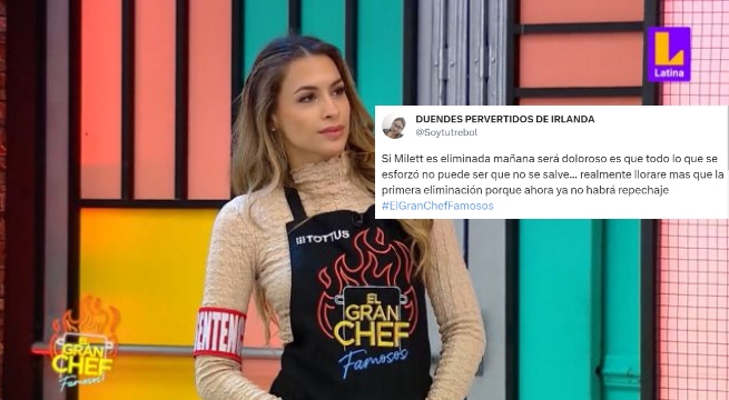 El Gran Chef Famosos: Usuarios de Twitter lamentan que Milett Figueroa vaya una vez más a noche de eliminación