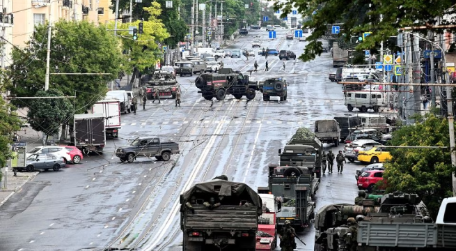 Helicópteros rusos luchan contra mercenarios de Wagner que avanzan hacia Moscú