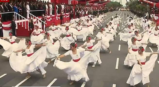 La marinera se hizo presente en el Desfile Cívico Militar