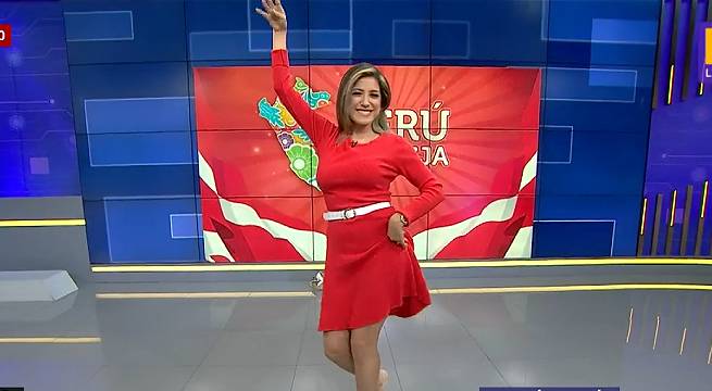 Conductora de Hora Punta, Fátima Aguilar, bailó marinera por Fiestas Patrias