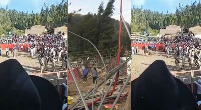 Estrado de evento taurino colapsa y deja 30 heridos en Áncash