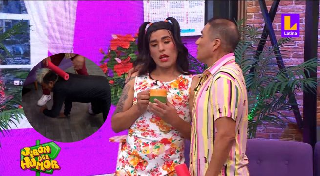 Cómico Lucky quiso enamorar a Jhonny Carpincho pero 'Mostrito' defendió los intereses de 'La Tóxica' en Jirón del Humor