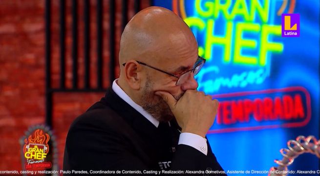 El Gran Chef Famosos: Mr. Peet se quebró al saber que Natalia Salas fue eliminada del programa