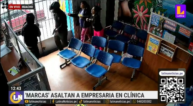 'Marcas' asaltan a empresaria en clínica de Huacho