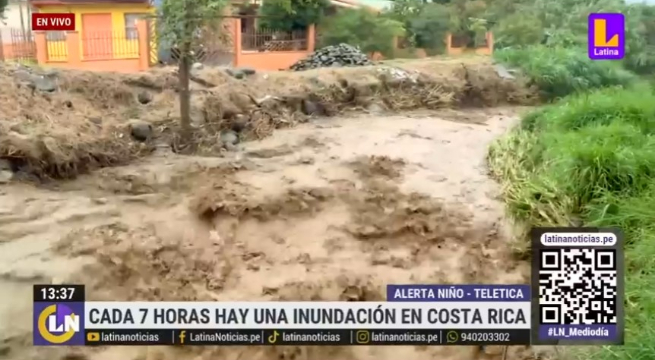 Cada siete horas se registra una inundación en promedio en Costa Rica