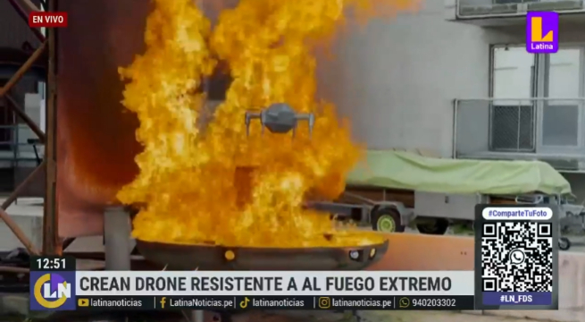 Investigadores suizos crean un drone resistente al fuego extremo