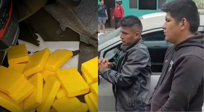 Intervienen camioneta con 51 kilos de cocaína con marcas de delfín