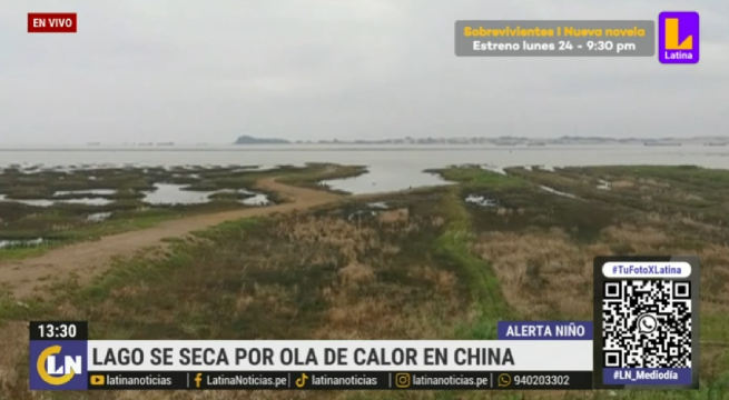 Lago Poygan de China se está secando debido a las altas temperaturas