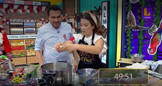La más aplicada: Ale Fuller se emocionó por palabras de Giacomo sobre su fondo de pescado para El Gran Chef Famosos