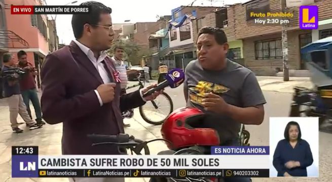 Los Olivos: asaltan a cambista por segunda vez y le quitan 50 mil soles 