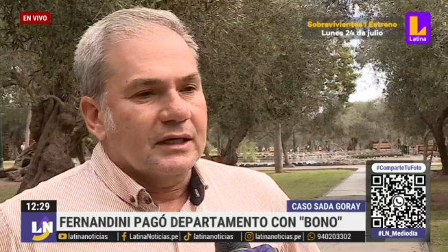 Mauricio Fernandini pagó departamento con bono de 80 mil dólares que recibió de Sada Goray 