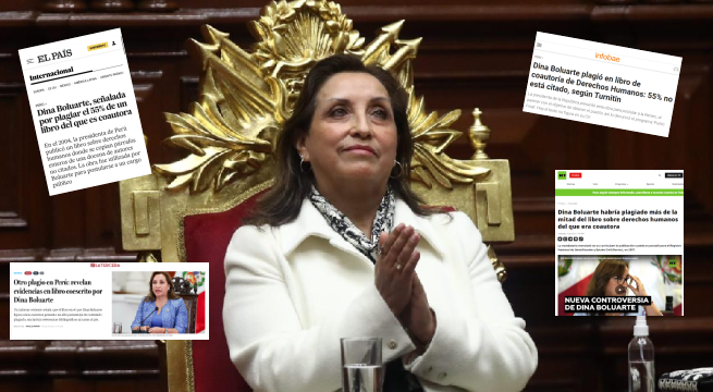 Así informó la prensa internacional sobre el plagio del libro que tiene como coautora a Dina Boluarte
