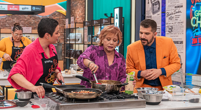El Gran Chef Famosos: Camucha Negrete visita los estudios del reality de cocina