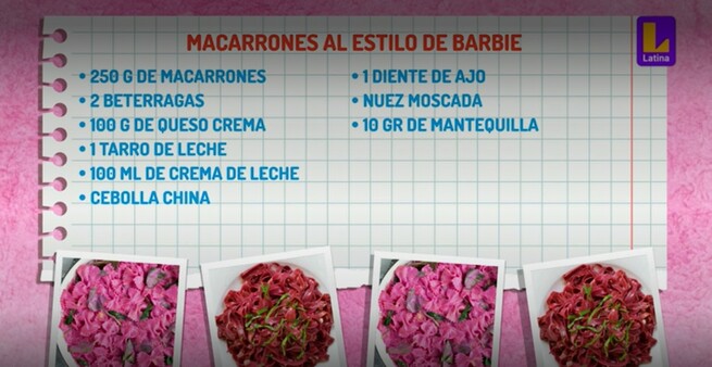 La Barbiemanía sigue en Arriba Mi Gente: Aprende a preparar Macarrones a la ‘Barbie’ con hamburguesas