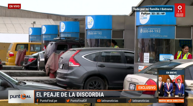 Municipalidad de Lima y su movimiento legal para buscar la anulación de los peajes