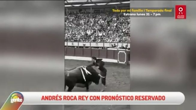 Andrés Roca Rey fue atacado por un toro y hoy se encuentra con pronóstico reservado
