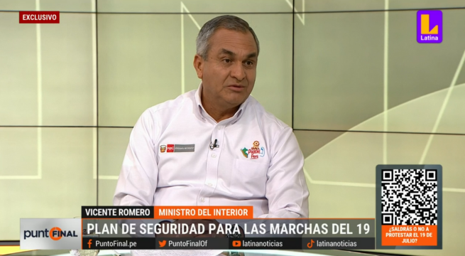 Ministerio del Interior sobre manejo de marchas: 