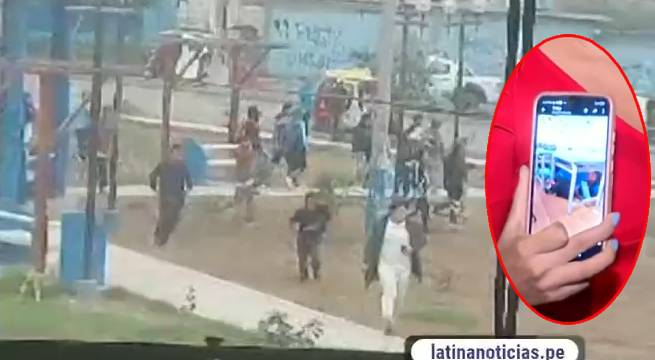 Sujetos se agarran a balazos en inmediaciones de colegio