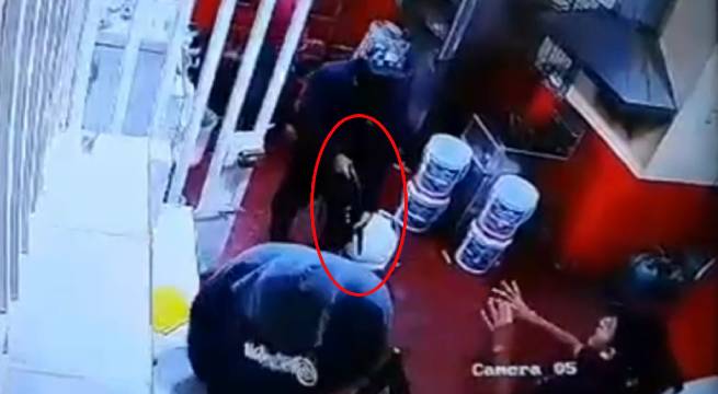 Ladrones asaltan pollería con escopeta