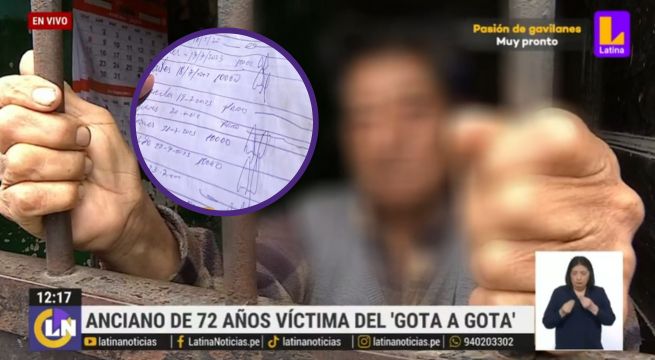 Anciano de 72 años víctima del ‘gota a gota’: “Todos los días pago 100 soles” 