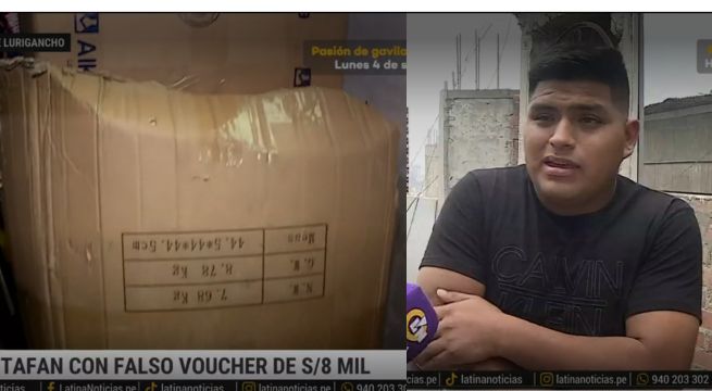 Joven comerciante fue estafado con voucher falso de 8 mil soles