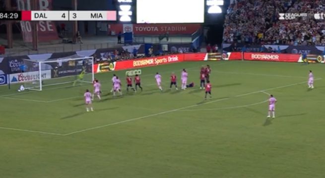 Los goles de Lionel Messi en el empate de Inter Miami ante Dallas por Leagues Cup