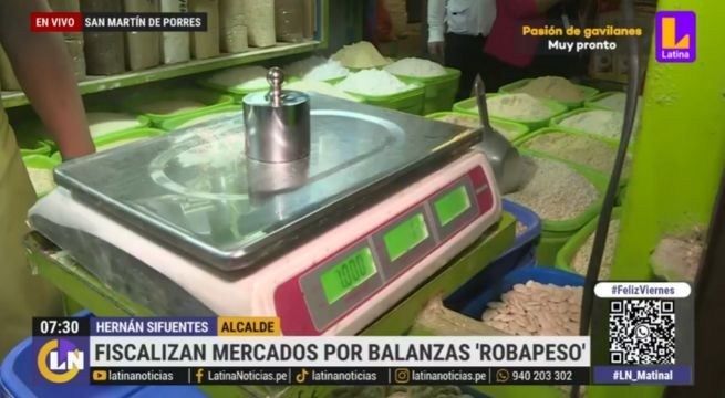 Realizan operativo en busca de balanzas 'robapeso' en mercados de San Martín de Porres