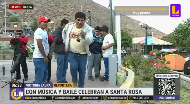 Fieles celebran desde la madrugada por Santa Rosa de Lima