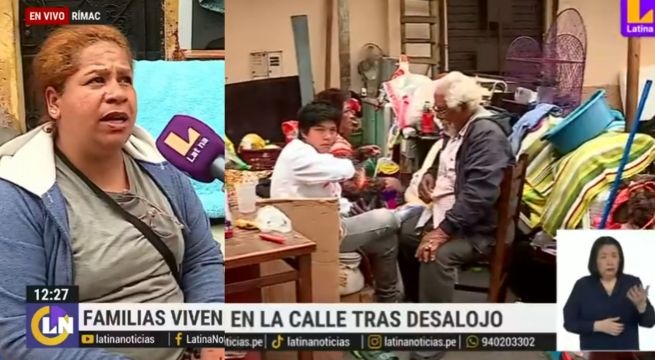 Rímac: más de 30 familias pasaron la noche en la calle tras ser desalojados de predio  