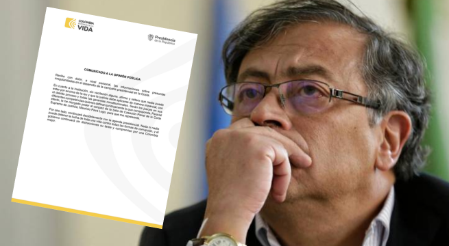 Gustavo Petro se pronuncia tras denuncias de financiamiento ilegal de su campaña