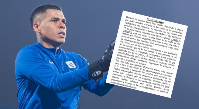 Esposa de Ángelo Campos se pronuncia sobre videos que circularon en redes sociales