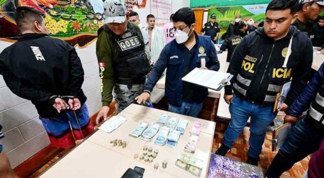 Perforan paredes de las celdas para incautar celulares y dinero en efectivo en el penal Ancón I