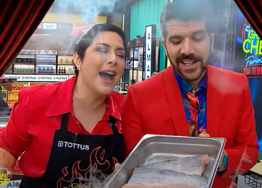 El Gran Chef Famosos: Natalia en su ‘momento esquizofrénico’ le cantó a la trucha para que descongele 