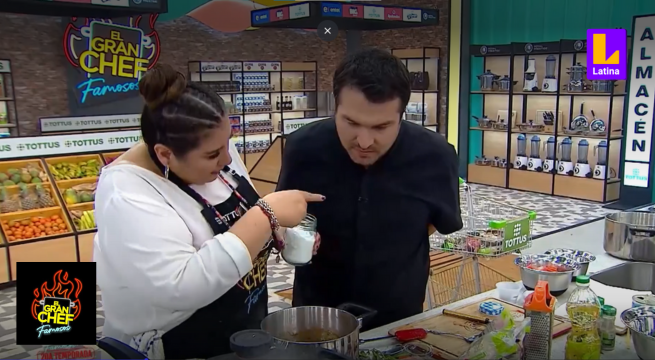 Como con Andrés Vílchez, Nelly Rossinelli confortó a Ale Fuller tras quemar postre en El Gran Chef Famosos