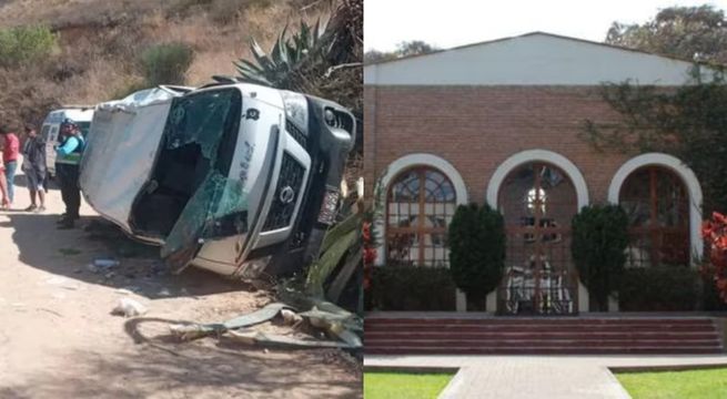 Nueve alumnos del Markham quedan graves tras volcadura de auto