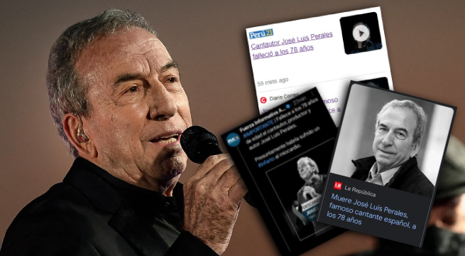 José Luis Perales: los medios que reportaron la 