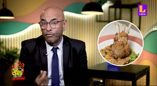 “Internamente, está rosado”: Mr. Peet criticó su plato de cordero en El Gran Chef Famosos 